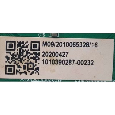 MAIN PARA SMART TV RCA ROKU 4K (3840x2160) UHD/ NUMERO DE PARTE MS16010-ZC01-01 / MS16010-ZC01-01 / 1010390287-00232 / M09/2010065328/16  / 20200427 /  PANEL LC546PU2L03 / MODELO RTRQ5522-US - Imagen 2